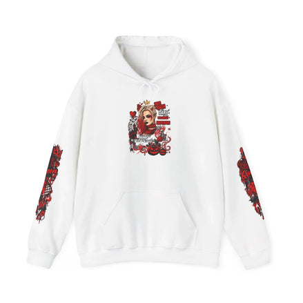Fast Lane Heavy Blend Hoodie – Red & Black Streetwear