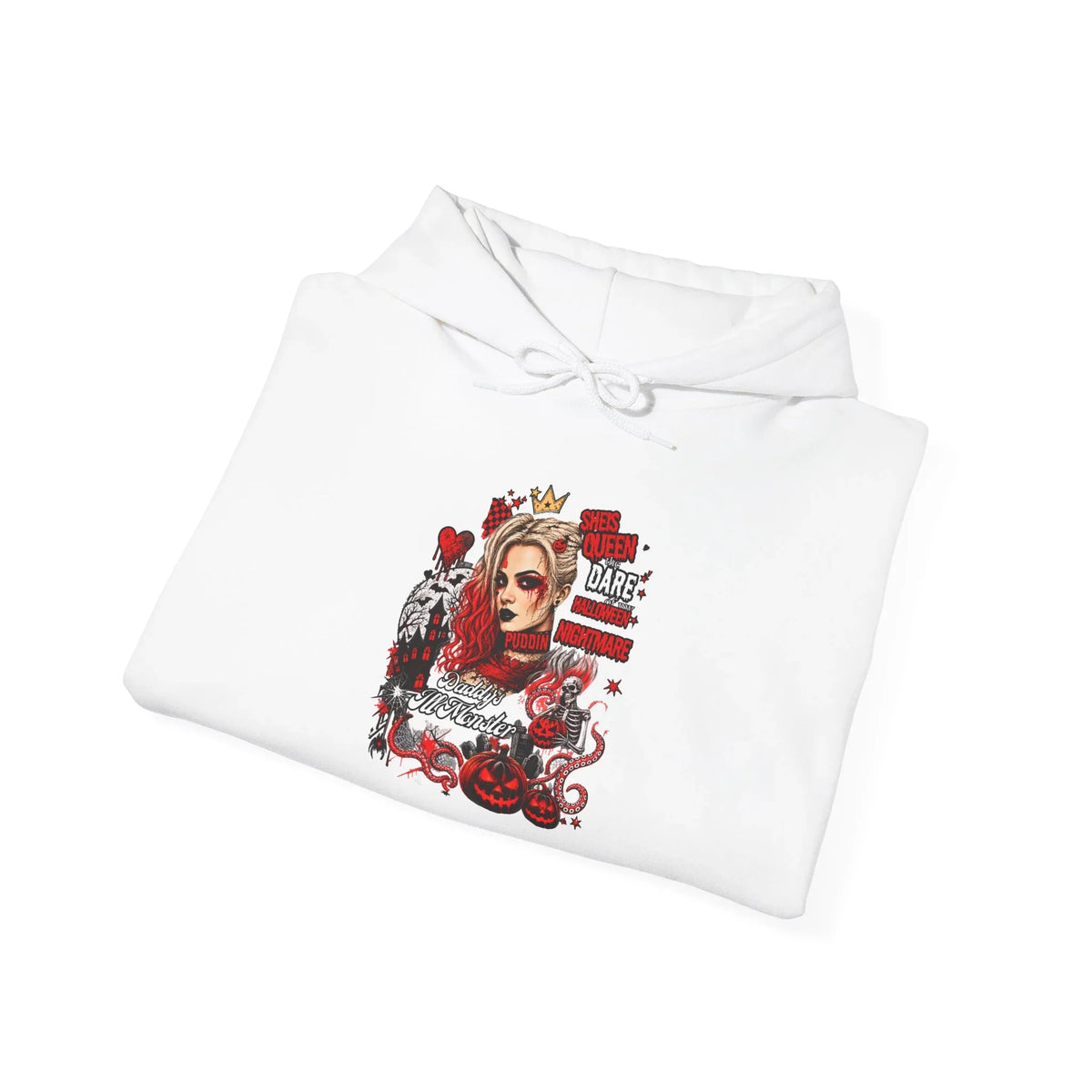 Fast Lane Heavy Blend Hoodie – Red & Black Streetwear