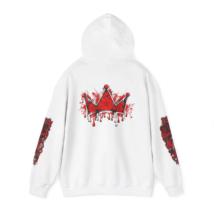 Fast Lane Heavy Blend Hoodie – Red & Black Streetwear