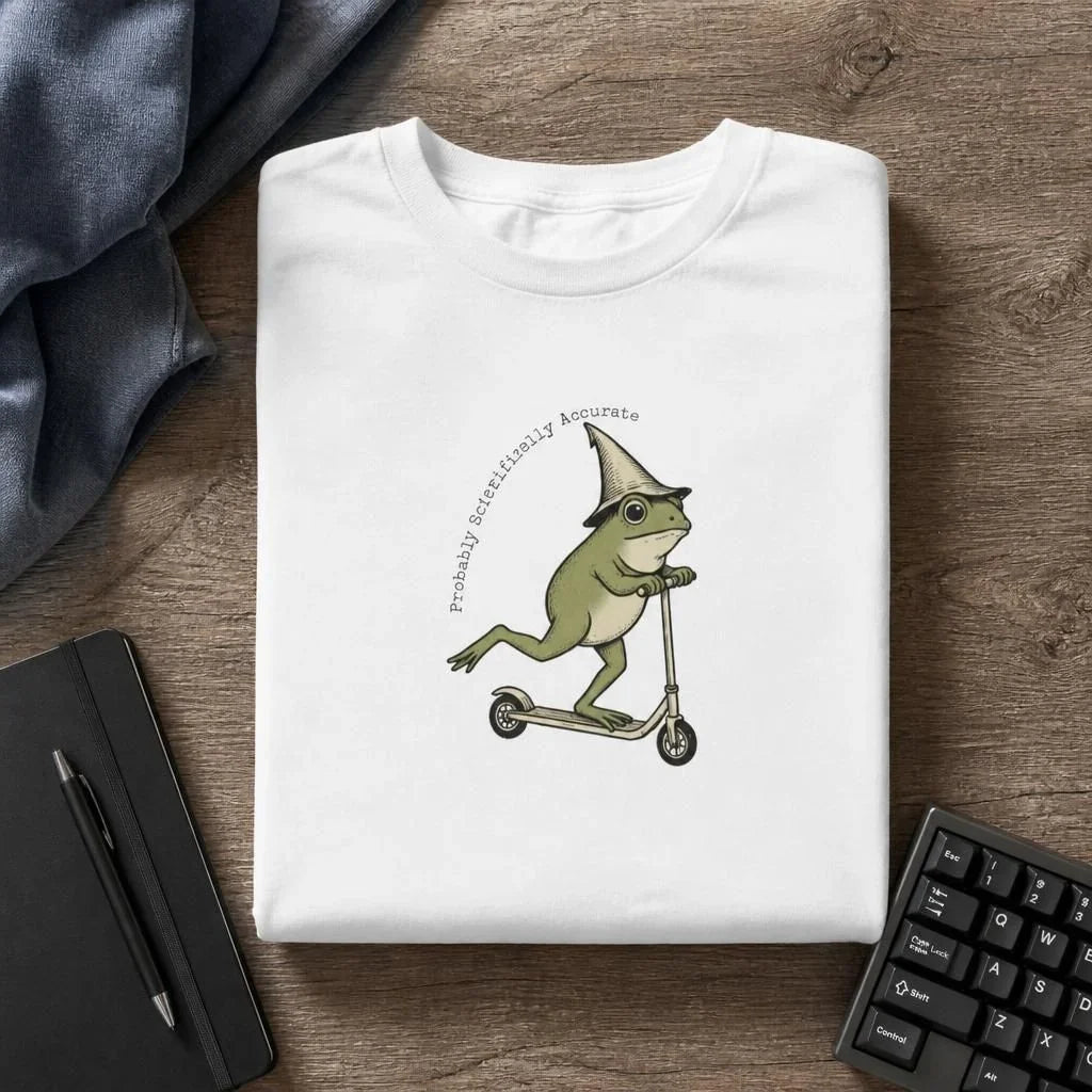 Probably Accurate Frog Wizard Scooter T-Shirt