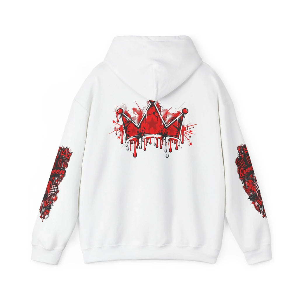 Fast Lane Heavy Blend Hoodie – Red & Black Streetwear
