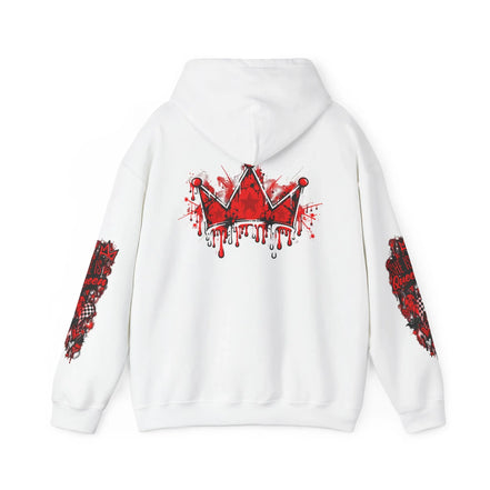 Fast Lane Heavy Blend Hoodie – Red & Black Streetwear