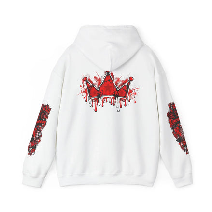 Fast Lane Heavy Blend Hoodie – Red & Black Streetwear