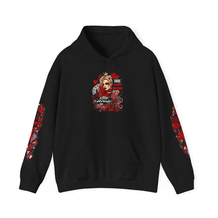 Fast Lane Heavy Blend Hoodie – Red & Black Streetwear