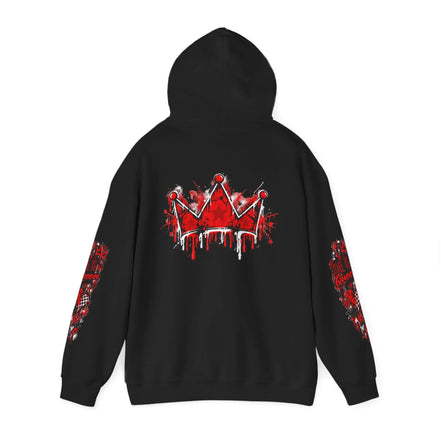Fast Lane Heavy Blend Hoodie – Red & Black Streetwear