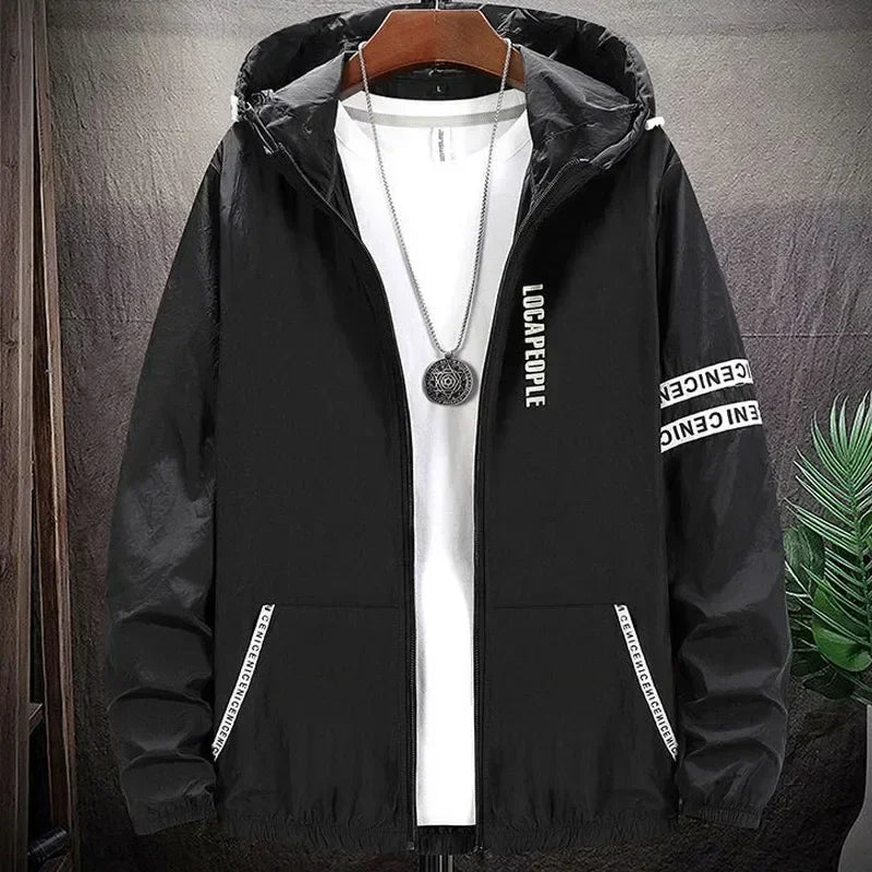 Men's SPF UV Sun Protection Jacket - Lightweight Hooded Windbreaker 8XL 9XL - TNH apparel