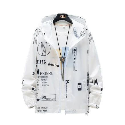 Men's Lightweight Sunscreen Jacket - Summer UV Protection Coat 5XL-7XL - TNH apparel
