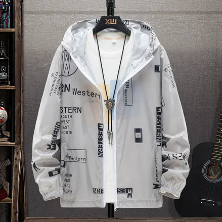 Men's Lightweight Sunscreen Jacket - Summer UV Protection Coat 5XL-7XL - TNH apparel