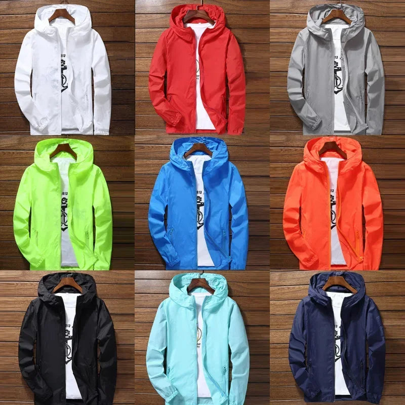 Ultra-Light Waterproof Jacket - Windproof UV Protection Rain Coat S-7XL - TNH apparel