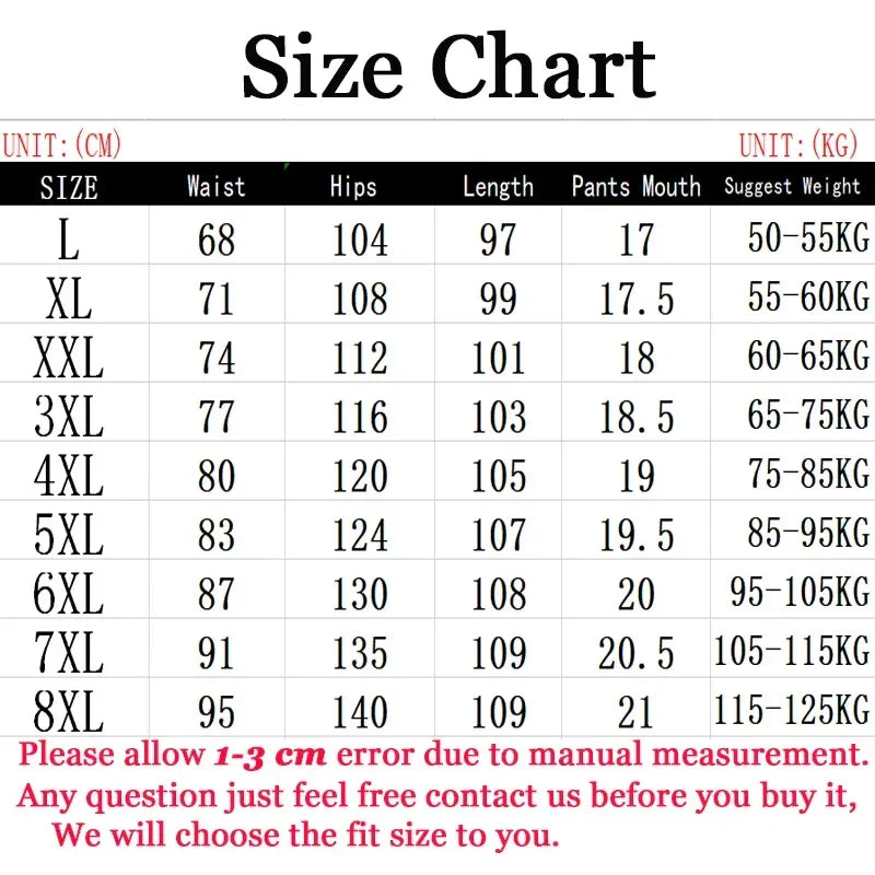 Men's Ice Silk Elastic Sports Pants - Lightweight Casual Trousers 8XL - TNH apparel