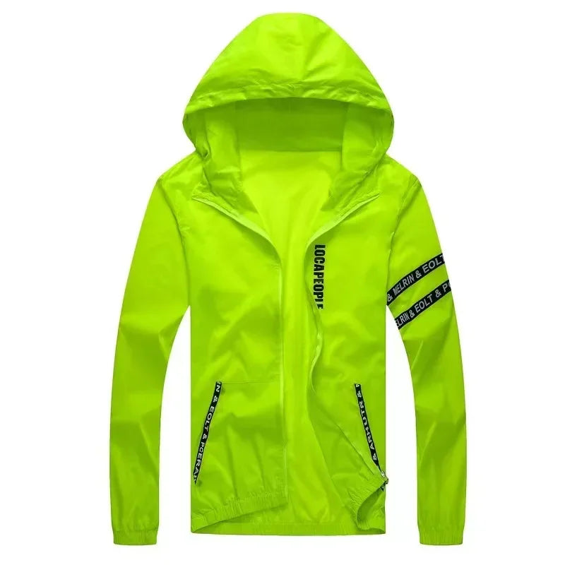 Men's SPF UV Sun Protection Jacket - Lightweight Hooded Windbreaker 8XL 9XL - TNH apparel