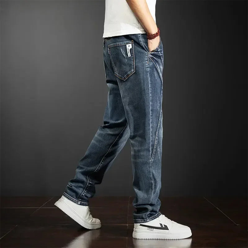 Men's Summer Denim Jeans - Casual Cargo Streetwear Trousers - TNH apparel