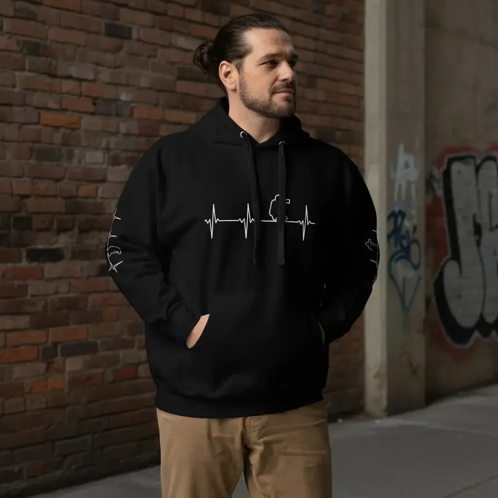 Negative Space Art Hoodie - Unisex Cozy Cotton Blend - TNH apparel