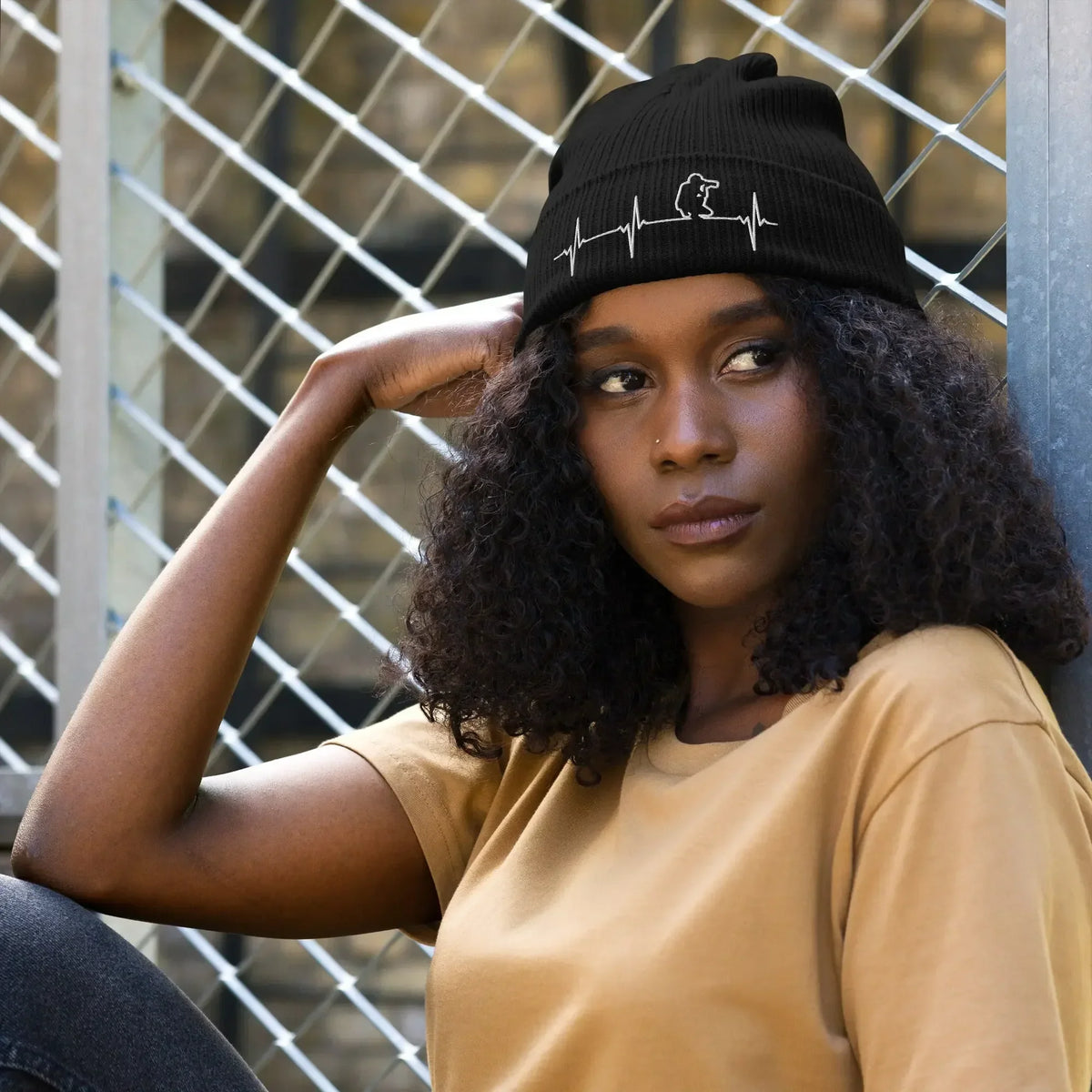 Organic Ribbed Beanie - Eco-Friendly 100% Cotton - TNH apparel