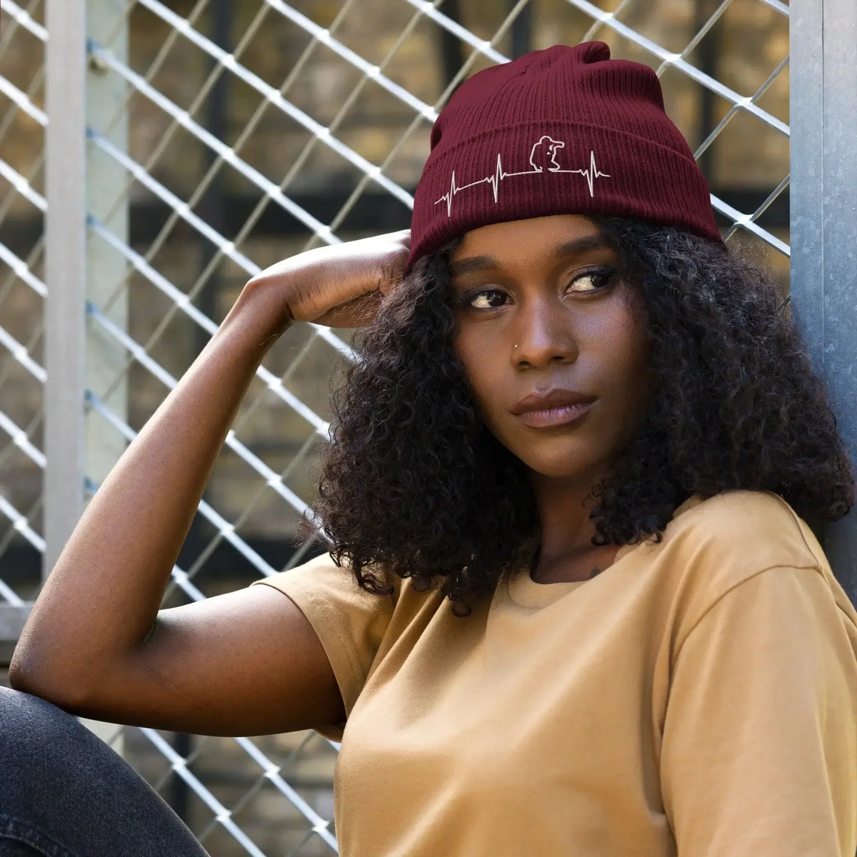 Organic Ribbed Beanie - Eco-Friendly 100% Cotton - TNH apparel