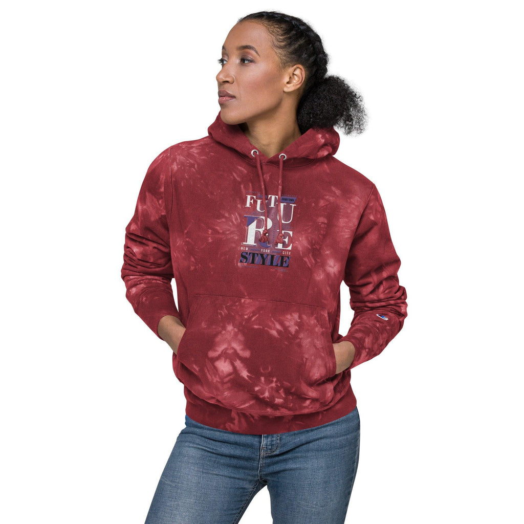 Unisex Champion tie-dye hoodie colorful streetwear hoodie 