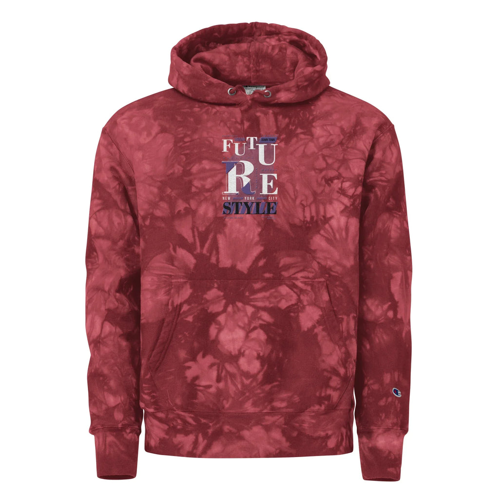 Unisex Champion tie-dye hoodie colorful streetwear hoodie 