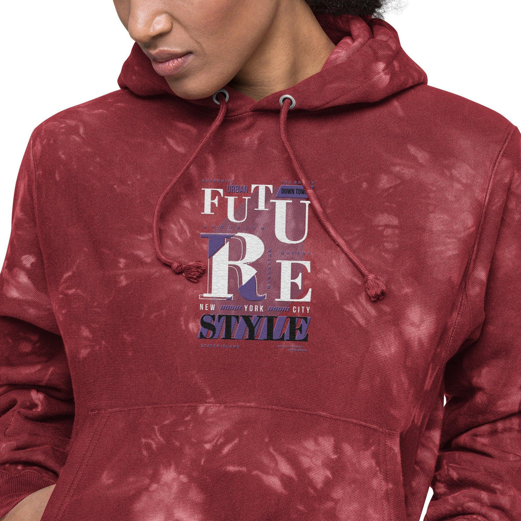 Unisex Champion tie-dye hoodie colorful streetwear hoodie 