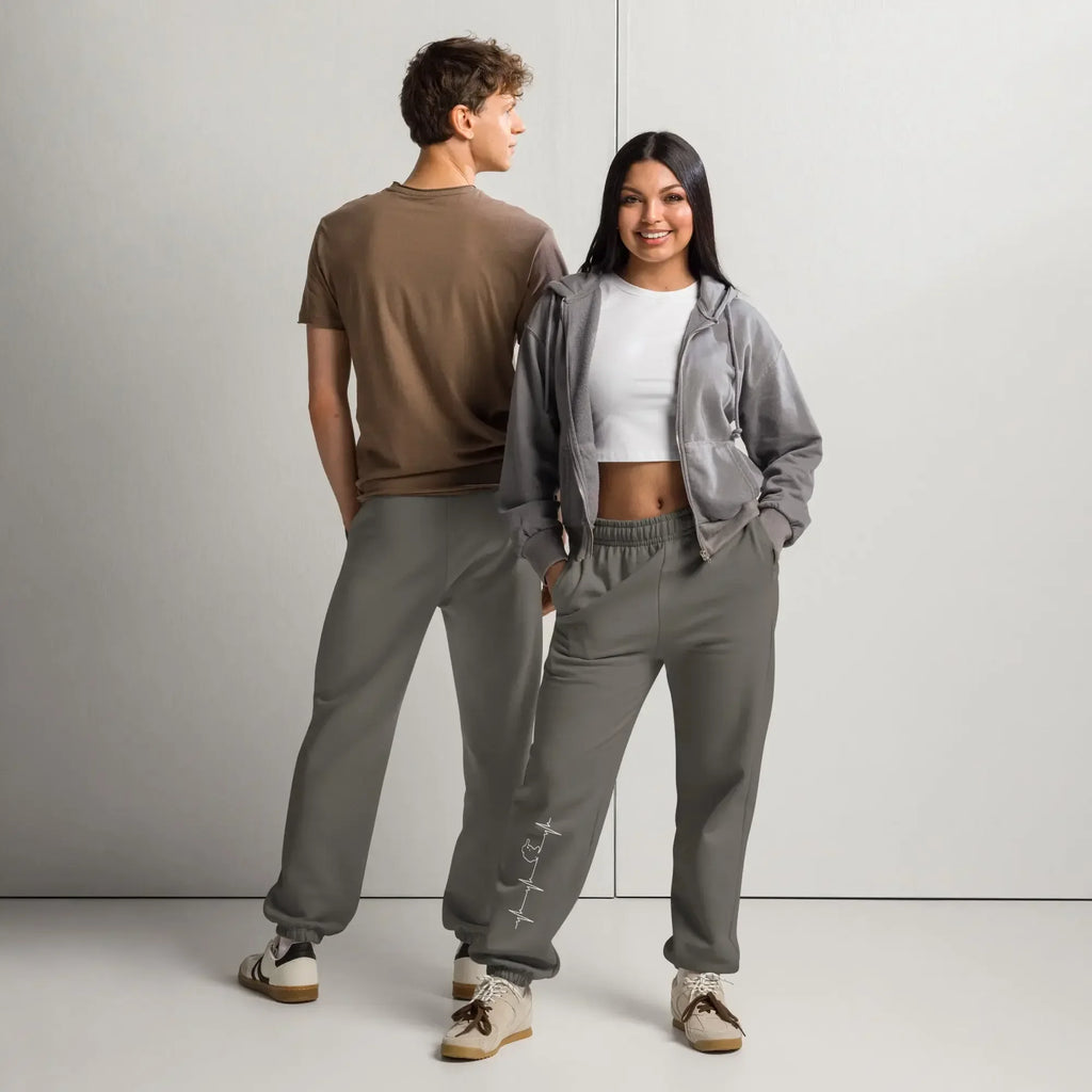 90s Heavyweight Sweatpants - Street Style Soft Fleece - TNH apparel