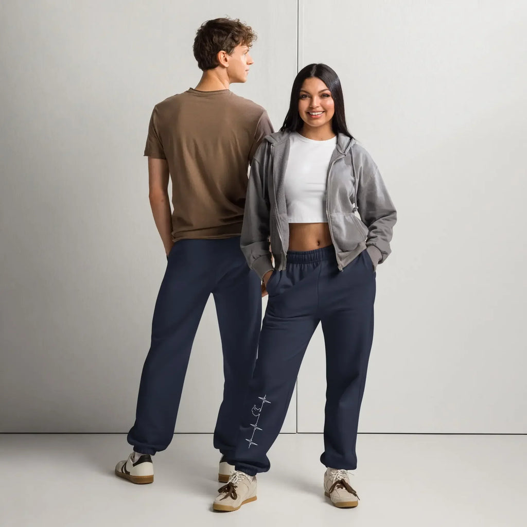 90s Heavyweight Sweatpants - Street Style Soft Fleece - TNH apparel