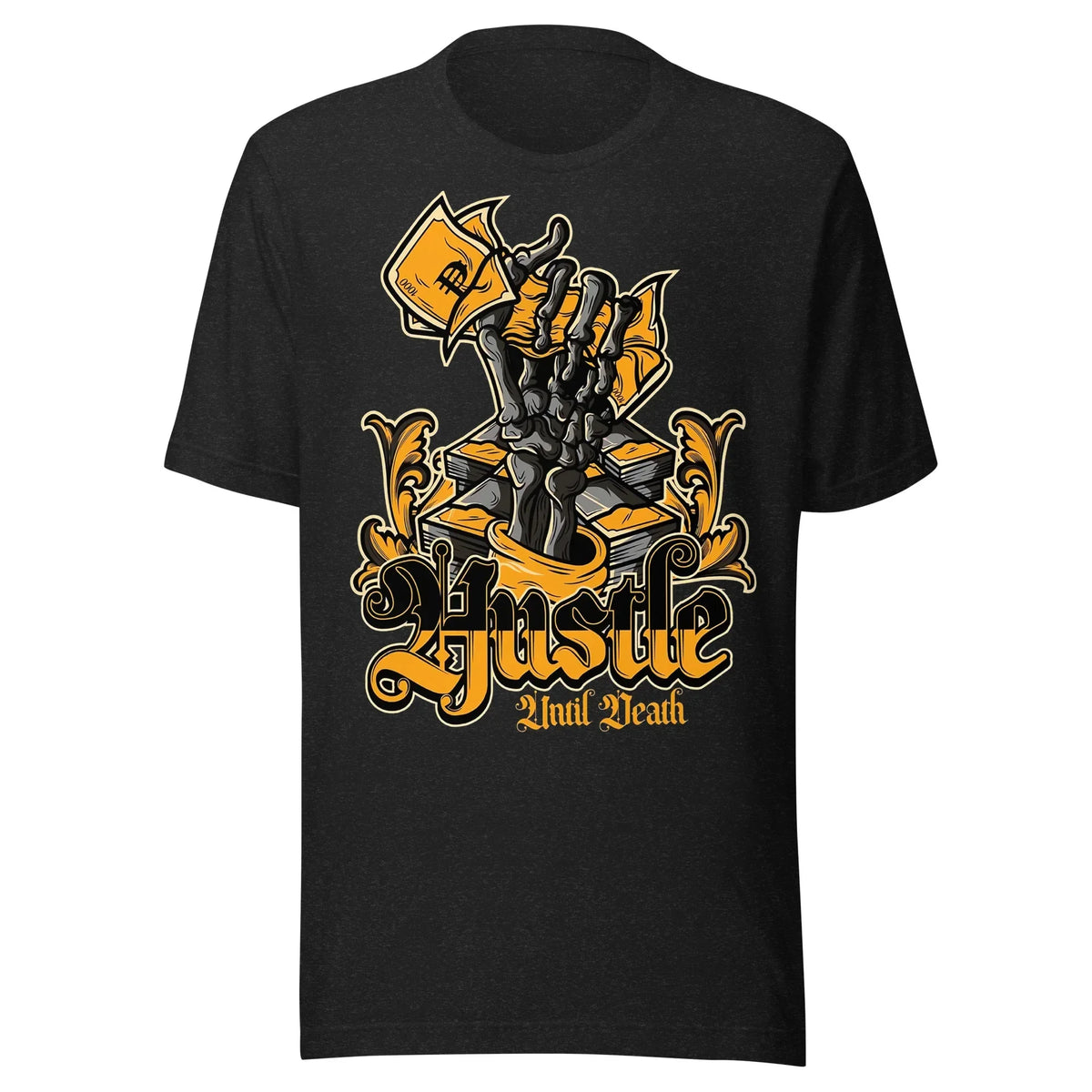 Unisex Hustle T-Shirt - Soft Stretchy Cotton Blend Graphic Tee - TNH apparel