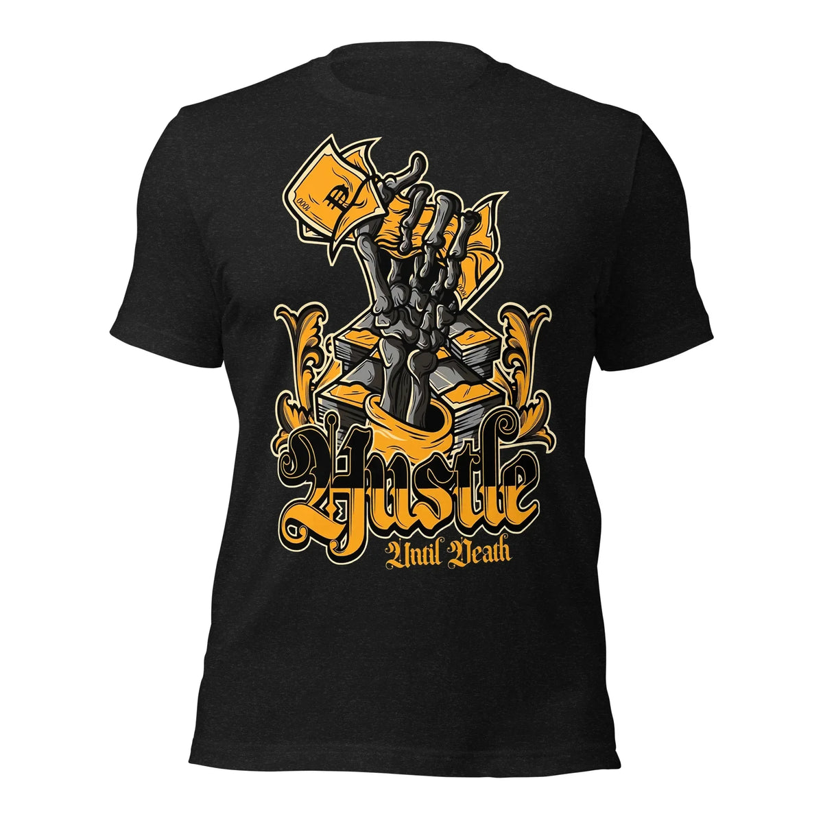 Unisex Hustle T-Shirt - Soft Stretchy Cotton Blend Graphic Tee - TNH apparel