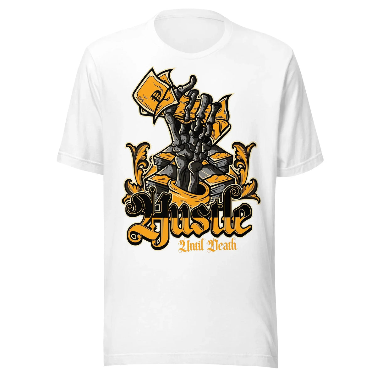 Unisex Hustle T-Shirt - Soft Stretchy Cotton Blend Graphic Tee - TNH apparel